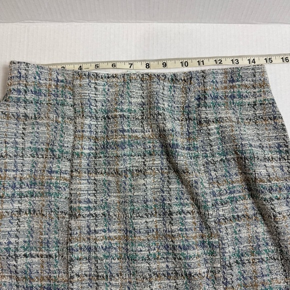 Kate Kasin Blue and Gray Knee-Length Pencil Skirt for Work Size Large - Picture 7 of 8